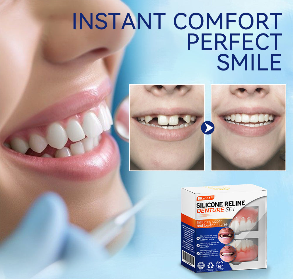 HAIMUZIL™ 🦷Комплект силиконови линийки за протези (съвместими с ADA и одобрени от зъболекари)