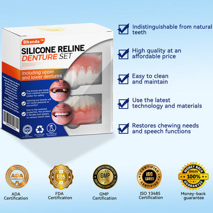 HAIMUZIL™ 🦷Комплект силиконови линийки за протези (съвместими с ADA и одобрени от зъболекари)